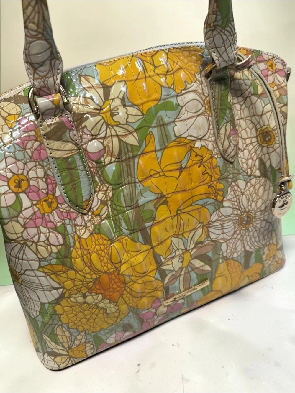 Brahmin Duxbury Satchel in Daffodil Melbourne. NWT LIMITED EDITION